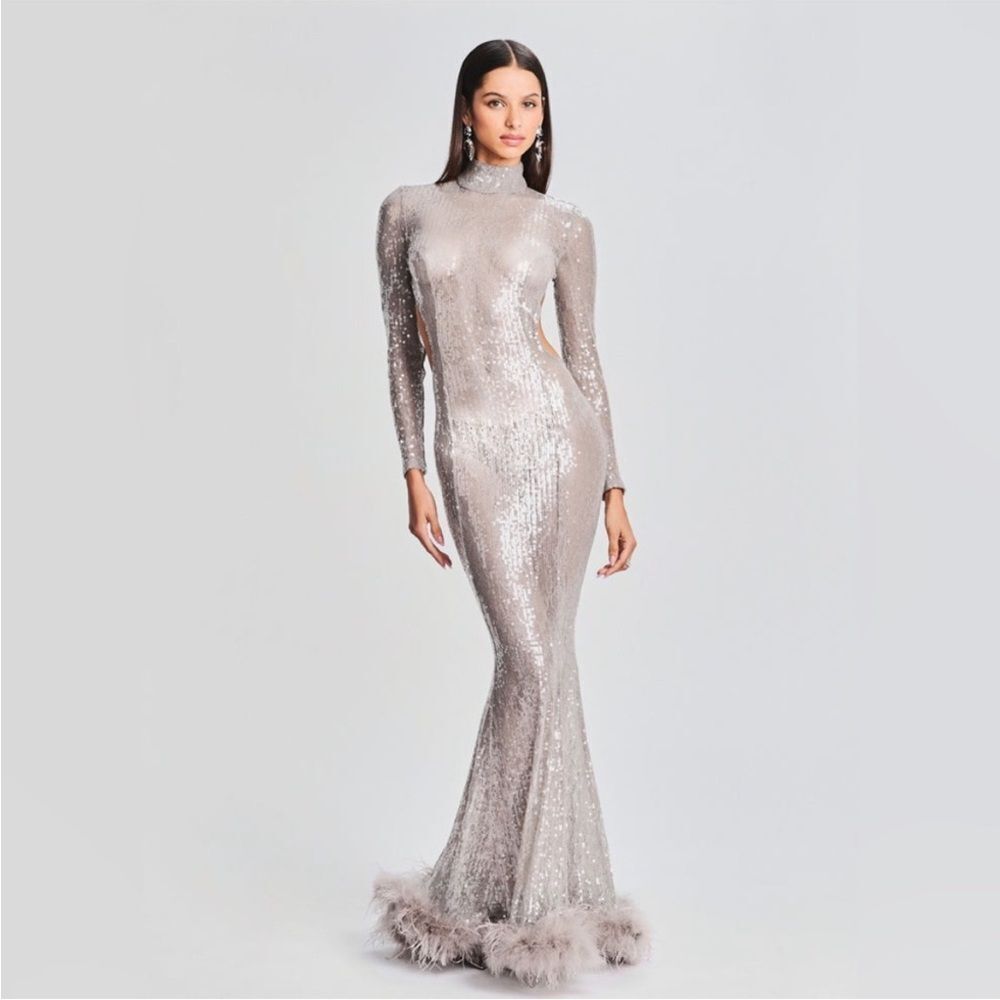 Retrofete LENORA SEQUIN EMBELLISHED DRESS size small NWT